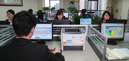 Reception desk, office