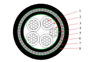 0.6/1 kV N2XRY Cable (CU/XLPE/SWA/PVC)